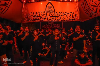 عزاداری شب هشتم محرم در سمنان‎