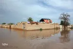 روستاهای گرفتار در سیل منطقه بامدژ/1