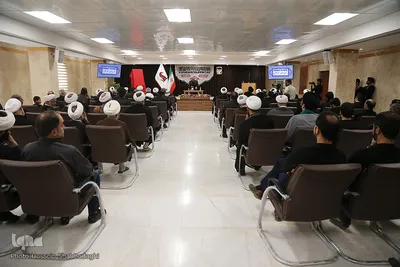 ⁨رونمایی از پوستر و لوگوی شعار اربعین 1398⁩