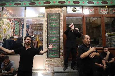 عزاداری اربعین حسینی در بزرگترین بازار مسقف جهان