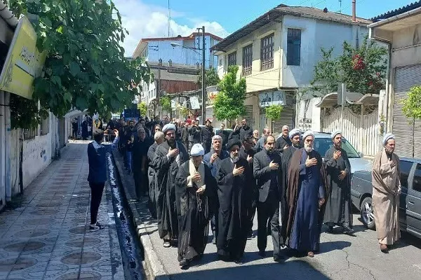 خروش دلدادگان اهل بیت عصمت و طهارت ( ع) در روز شهادت جانسوز ششمین امام معصوم در تنکابن