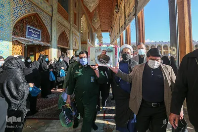 مراسم تشییع پیکر سردار شهید عبدالرسول استوار محمودآبادی در شیراز