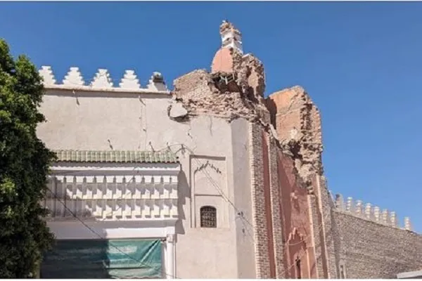 La mosquée historique de Tinmel endommagée par le séisme