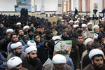تجمع روحانیون و طلاب حوزه علمیه خراسان‌جنوبی بمناسبت شهادت سردار سلیمانی