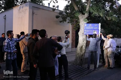 مراسم رونمایی از تابلوهای‌معابر مزین به نام و تصاویر شهدا در شیراز