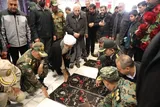 گلباران مزار شهدا به‌مناسبت دهه فجر در بجنورد