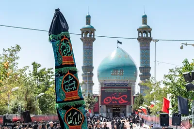 مراسم عزاداری عاشورای حسینی در آستان مقدس امامزادگان محمد (ع) و سکینه خاتون (س) کرج