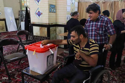 حضور گسترده معلولان تبریز در انتخابات ریاست جمهوری‎