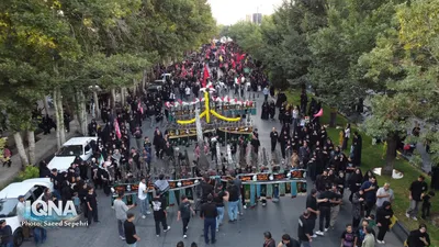 مراسم جاماندگان اربعین حسینی در ملایر