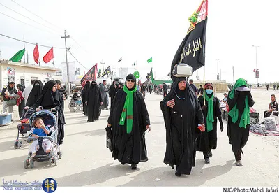 شور و حال زائران حسینی در آستانه اربعین