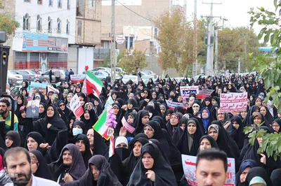 راهپیمایی ضد صهیونیستی در حمایت از مردم مظلوم فلسطین در ملایر