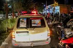 استقبال از پیکر مطهر شهید مدافع حرم در رزمایش اقتدار و امنیت شیراز