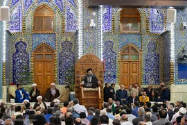 مراسم تحویل سال نو در حرم امام حسین(ع)