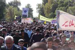 خروش دانش‌آموزان و مردم ملایر علیه سیاست‌های آمریکا و رژیم صهیونیستی در 13 آبان