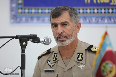 نشست خبری امیر سرتیپ دوم ابوالقاسم رضایی فرماندهی ارشد نظامی ارتش در منطقه فارس