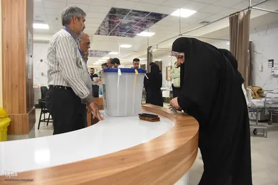 انتخابات ریاست جمهوری در بیمارستان کوثر سمنان