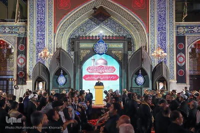 مراسم عزاداری شب شهادت امام رضا(ع) در حرم مطهر رضوی