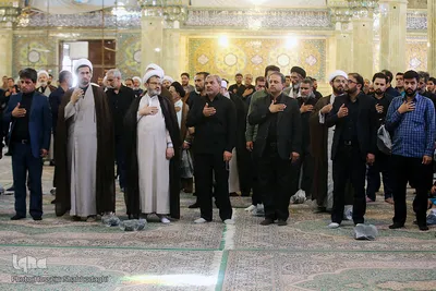 دسته‌ عزاداری خادمان حرم حضرت معصومه(س) در سوگ جوادالائمه(ع)
