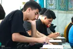 محفل بندگی نوجوانان نایینی در اعتکاف دانش‌آموزی