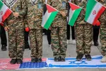 زنجیره انسانی دانش آموزان و کادر درمان تبریز در حمایت از مظلومان غزه‎