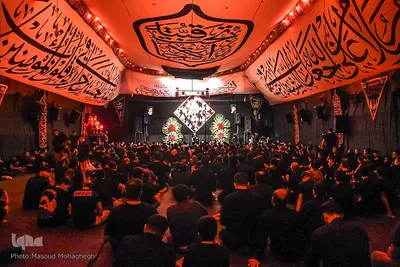عزاداری شب هشتم محرم در سمنان‎