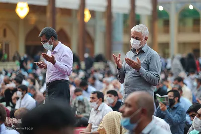 مراسم دعای عرفه در حرم مطهر شاهچراغ (ع)