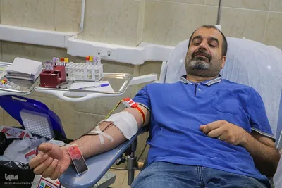 اهدا خون برای حادثه دیدگان بندر عباس