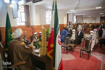 آیین عمامه گذاری طلاب حوزه علمیه منصوریه شیراز
