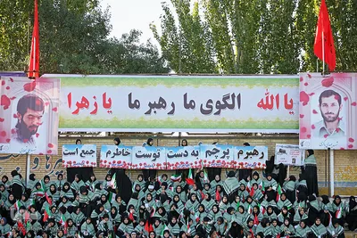 گردهمایی بزرگ هزاران نفری بسیجیان در تبریز