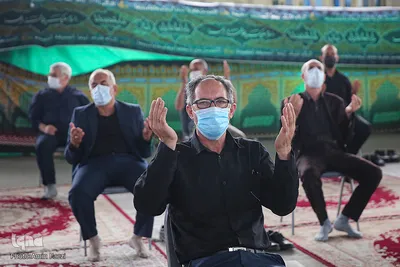 مراسم روضه خوانی صبح عاشورا ۱۴۰۰ در مسجد شهدای شیراز‎‎