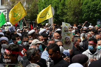 تشییع پیکر شهید دارایی در مشهد