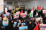 اجتماع طلاب مدارس علمیه خواهران ارومیه در حمایت از مردم فلسطین‎