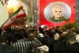 فیلم | طنین شعار مرگ بر اسرائیل در گلزار شهدای کرمان