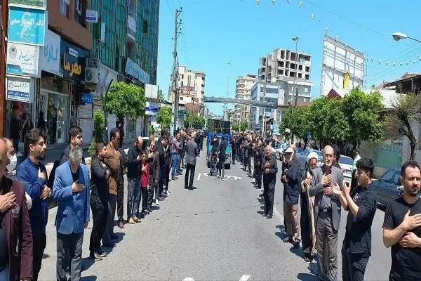 خروش دلدادگان اهل بیت عصمت و طهارت ( ع) در روز شهادت جانسوز ششمین امام معصوم در تنکابن