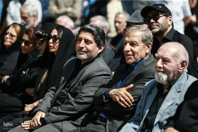 آیین تشییع پیکر زنده‌یاد بهروز رضوی، گوینده، مجری و بازیگر پیشکسوت صدا و سیما در مسجد بلال 
