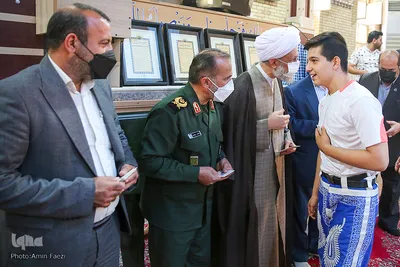 تجلیل از پهلوانان زورخانه خلیل عقاب‎