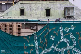 رونمایی از بزرگترین کتیبه دست‌نویس کشور در امام زاده صالح