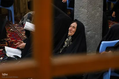 مراسم دعای عرفه در مسجد بزرگ خوزان خمینی‌شهر