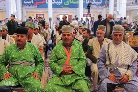 مراسم حماسه حضور بسیجیان در حرم شاهچراغ(ع)
