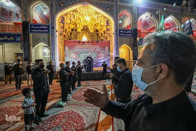 عزاداری شب تاسوعای حسینی در حرم شاهچراغ(ع)