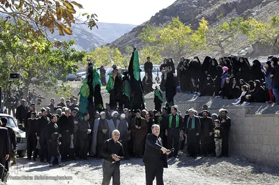 آیین عزاداری سلام علم ها در روستای خراشاد ـ بیرجند