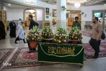 گل آرایی ضریح حضرت معصومه در آستانه سالروز ورود بانوی کرامت