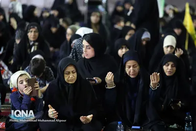 مراسم بزرگداشت چهلمین روز خاکسپاری مقام معظم رهبری در اهواز عکاس محمد محمدعلی پور