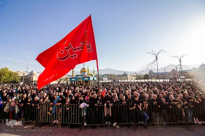 استقبال از پرچم حرم امام حسین(ع) در همدان