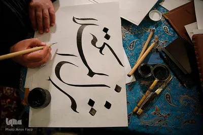 مشق شب قدر در حرم شاهچراغ(ع)