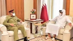 آرمی چیف کا قطر کا دورہ، امیر قطر سمیت دیگر سرکاری شخصیات سے ملاقات