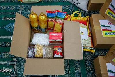 آماده سازی و توزیع 1400 بسته معیشتی در شیراز