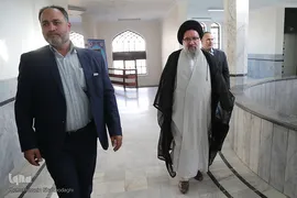 حضور حجت الاسلام والمسلمین احمد خاتمی در ⁨آیین رونمایی کتاب سه جلدی شرح نهج البلاغه⁩