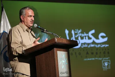 احمد مسجدجامعی، عضو شورای اسلامی شهر تهران در سومین دوره اعطای نشان عکس سال مطبوعاتی