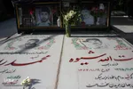 غبارروبی و عطرافشانی مزار شهدا با گل نرگس ـ بهبهان